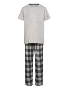 Lindex Pyjamas Set Check Trs Multi/patterned