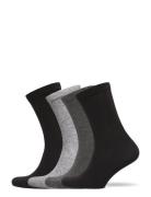 Lindex Sock Plain 4 Pack Multi/patterned