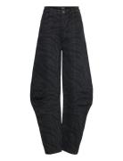 ROTATE Birger Christensen Zebra Twill Cargo Pants Svart