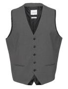 Lindbergh Mens Waistcoat For Suit Grå