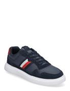 Tommy Hilfiger Light Cupsole Lth Mix Stripes Marinblå