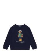 Ralph Lauren Kids Polo Bear Fleece Sweatshirt Marinblå