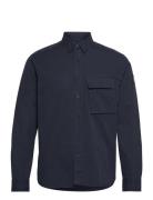 Belstaff Scale Shirt Dark Ink Marinblå