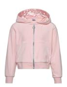 Lindex Velour Hoodie Rosa