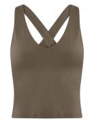 Girlfriend Collective Float Zoe Tank, Cross-Back Khaki Green