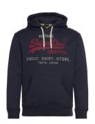 Superdry Vl Heritage Relaxed Hood Marinblå