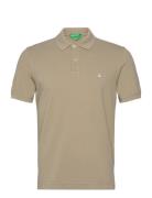 United Colors Of Benetton H/S Polo Shirt Khaki Green