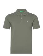 United Colors Of Benetton H/S Polo Shirt Khaki Green