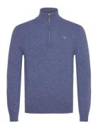 GANT Extrafine Lambswool Half Zip Blå