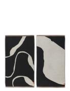 Mette Ditmer Nova Arte Guest Towel, 2-Pack Svart