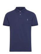 Polo Ralph Lauren Slim Fit Mesh Polo Shirt Marinblå