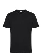 Mango 100% Cotton Slim-Fit V-Neck T-Shirt Marinblå