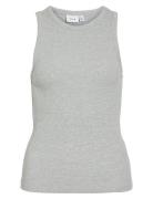 Vila Visola S/L Tank Top - Noos Grå