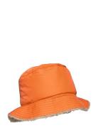 Yves Salomon Hat Wool/Technical Fabric Orange