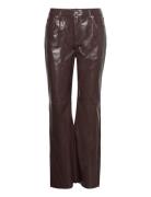 Vero Moda Vmkithy Hr Loose Str Glossy Pl Pant Brun