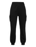 Lindex Trousers Cargo Jersey Ss25 Svart