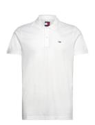 Tommy Jeans Tjm Slim Placket Polo Ext Vit