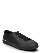 Tommy Hilfiger Core Corporate Vulc Leather Svart