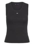 Tommy Jeans Tjw Essential Rib Tank Ext Svart