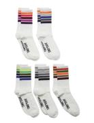 Jack & J S Jacathletic Rainbow Tennis Socks 5 Jnr Multi/patterned