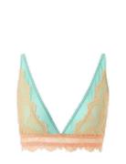 Understatement Underwear Lace Mesh Plunge Bralette Blå