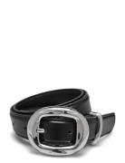 Mango Rounded Buckle Belt Svart