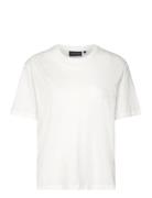 Lexington Clothing Linen Blend Boxy Tee Vit