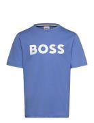 BOSS Short Sleeves Tee-Shirt Blå