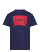 Hugo Kids Short Sleeves Tee-Shirt Marinblå