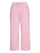 Lindex Trousers Pyjama Seersucker Rosa