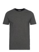 Lindbergh Micro Striped Tee S/S Svart