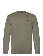 Lexington Clothing Cotton Crew Neck Sweater Khaki Green