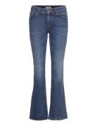 Lindex Trousers Denim Fay Dark Blue Blå