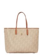 Tommy Hilfiger Th Monoplay Leather Tote Brun