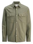 Jack & J S Jprccraymond Spring Solid Overshirt Sn Khaki Green