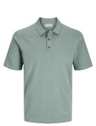 Jack & J S Jjeemil Knit Relaxed Polo Ss Sn Grön