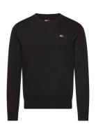 Tommy Jeans Tjm Slim Essntl Lght Sweater Ext Svart