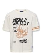 ONLY & SONS Osjsociety Life S/S Rlx Printed Tee Jrs Vit