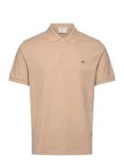 GANT Reg Shield Ss Pique Polo Beige