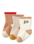 Liewood Eloy Baby Socks 3-Pack Beige