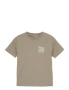 Daily 7 T-Shirt Print Khaki Green