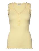 Rosemunde Rwbeatha Sl U- Neck Lace Button Top Gul