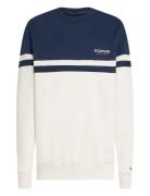 Tommy Hilfiger Monotype Colourblock Sweatshirt Marinblå