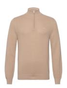 GANT Cotton Pique Half Zip Beige