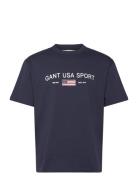 GANT Graphic T-Shirt Marinblå