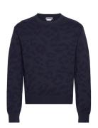 Weekday Regular Graphic Sweater Marinblå