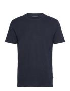J. Lindeberg Coma Linen Tee Marinblå