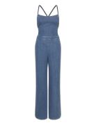 Lee Jeans Backless Jumpsuit Blå