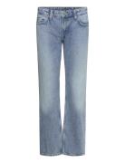 Weekday Arrow Low Straight Jeans Blå