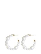 Bud To Rose Posh Pearl Hoop Earring Guld